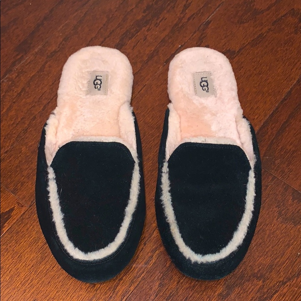 Black UGG mule slipper